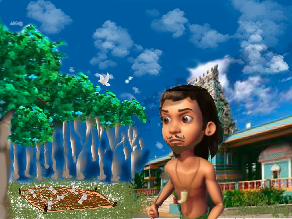 புறாக்களின் கால்கள் வலையில் சிக்கிக் கொண்டன